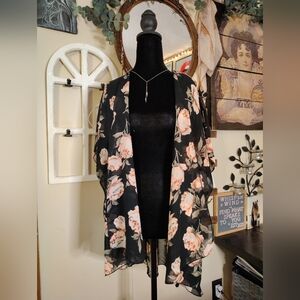 Live 4 Truth Black and Pink Shrug Sweater